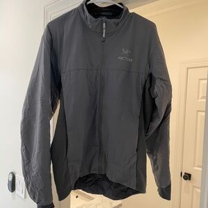 Arcteryx grey zip up jacket size M lightweight